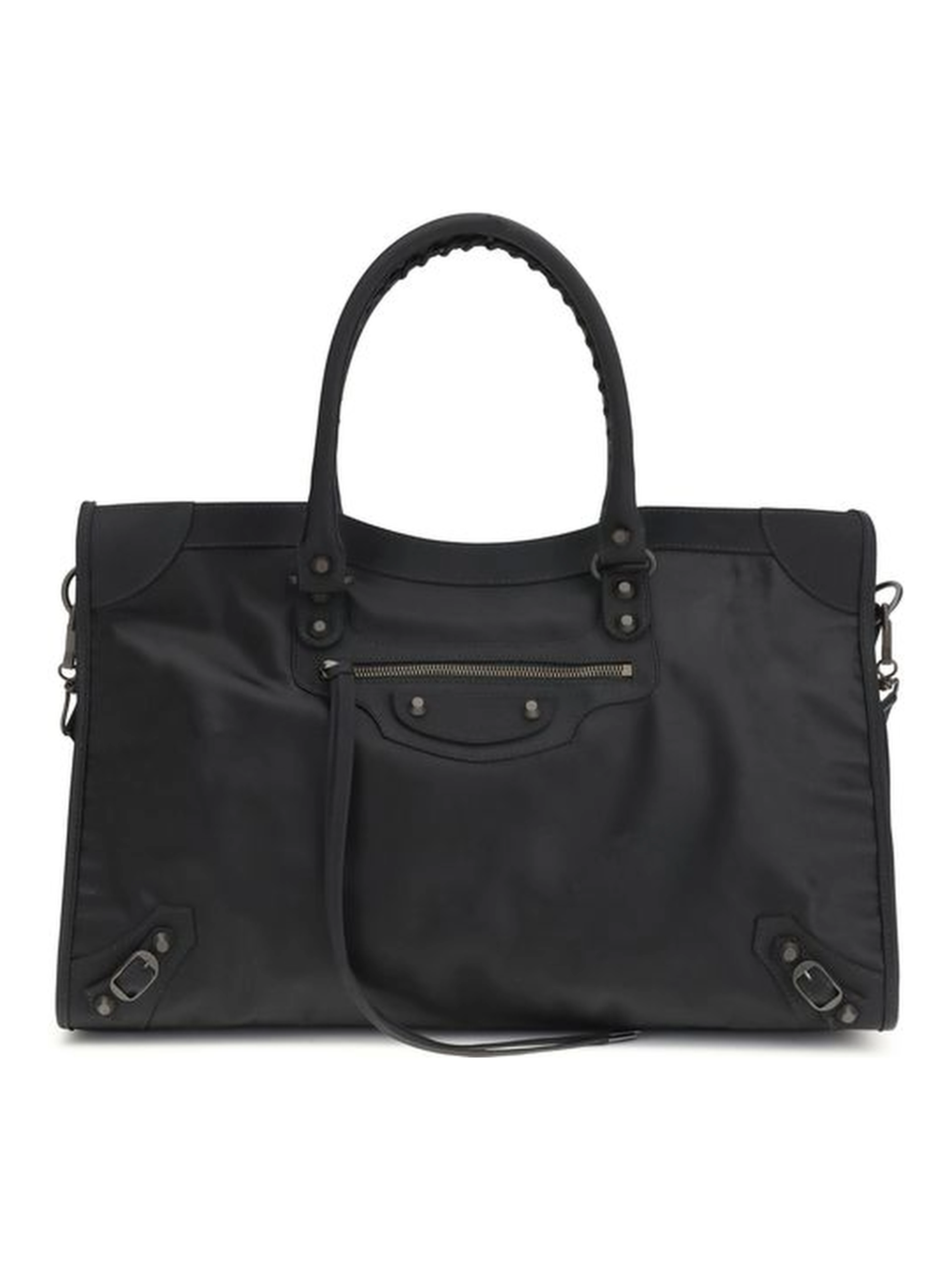 Black Polyamide Shoulder Bag