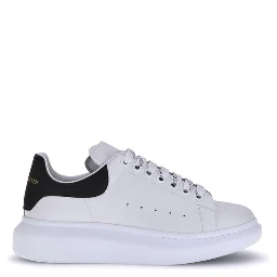 White Calf Leather Bos Taurus Platform Sneakers