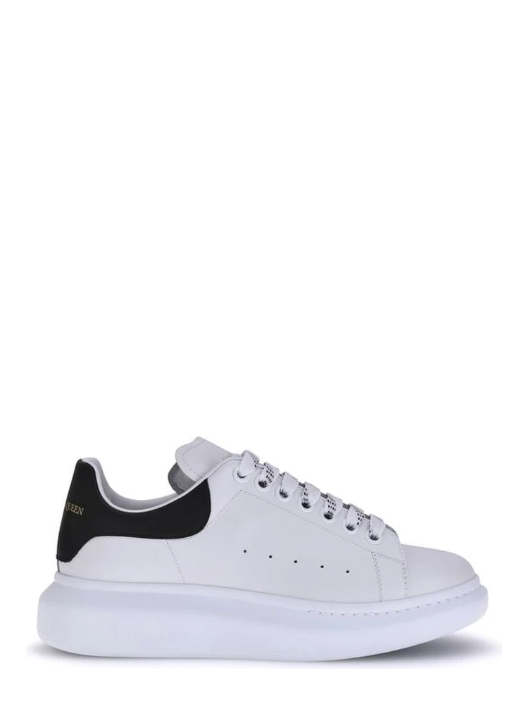 White Calf Leather Bos Taurus Platform Sneakers