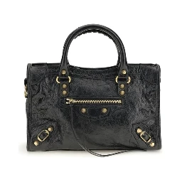 Black Lamb Leather Shoulder Bag