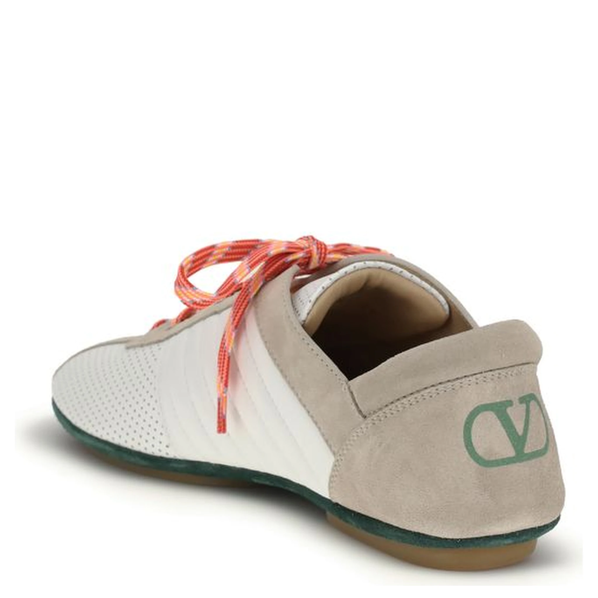 Multicolor Suede Leather Low Top Sneakers