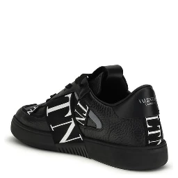 Black Calf Leather Bos Taurus Low Top Sneakers