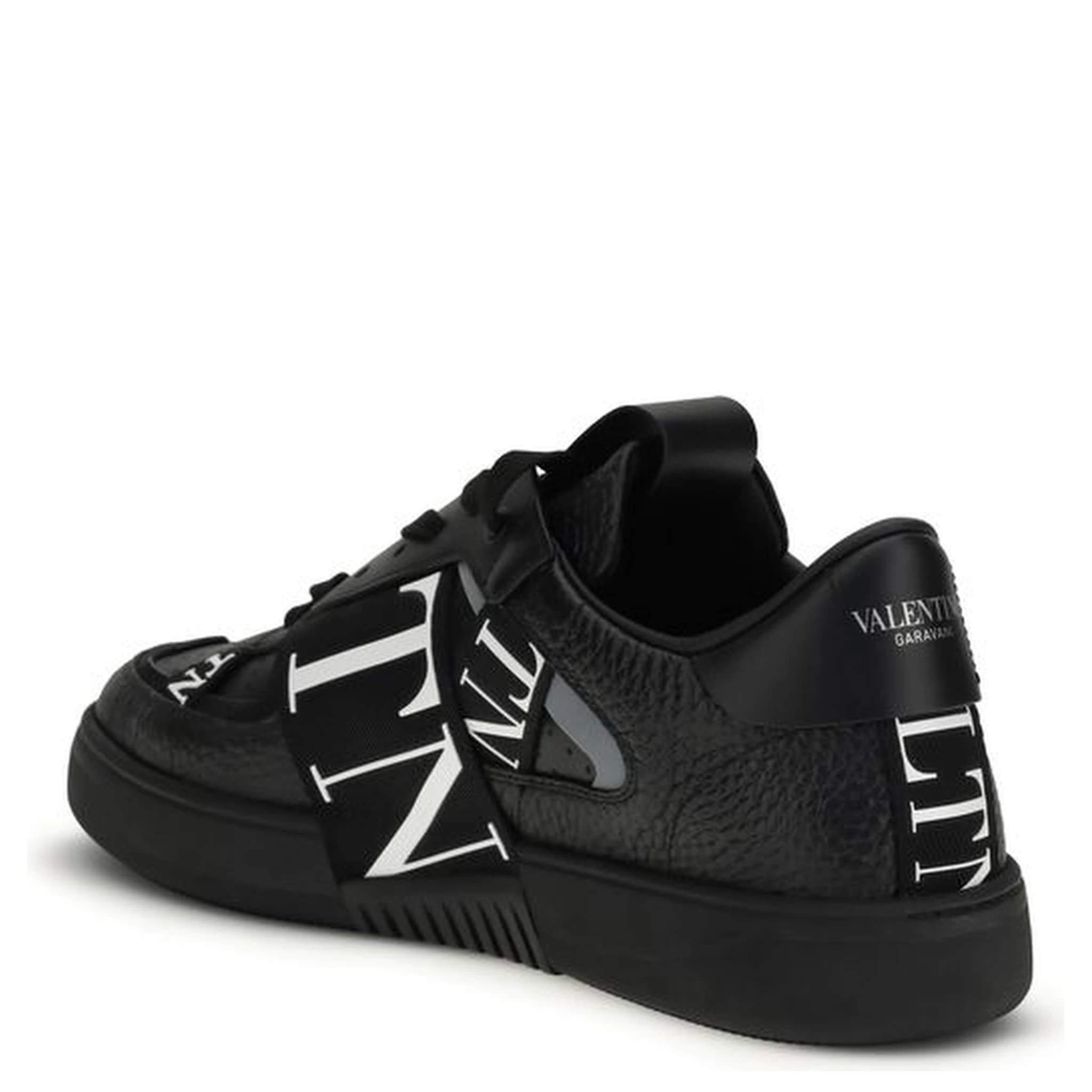 Black Calf Leather Bos Taurus Low Top Sneakers