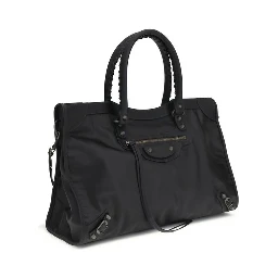 حقيبة كتف سوداء من البولياميد