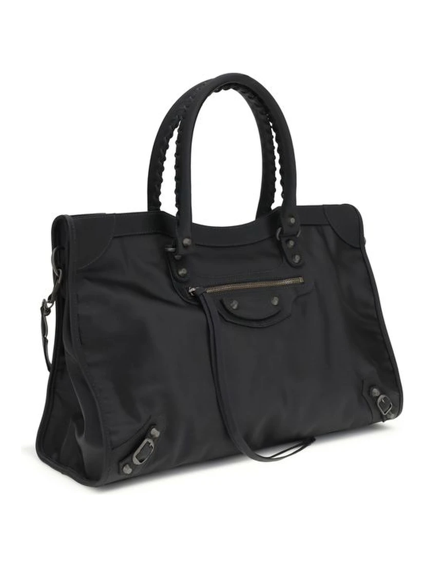 Black Polyamide Shoulder Bag
