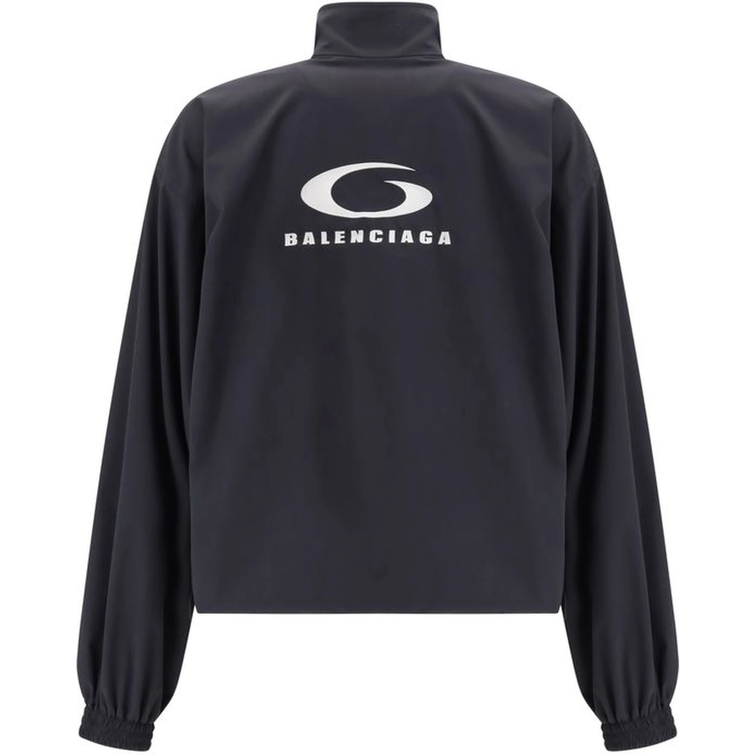 Black Polyester Shell Jacket