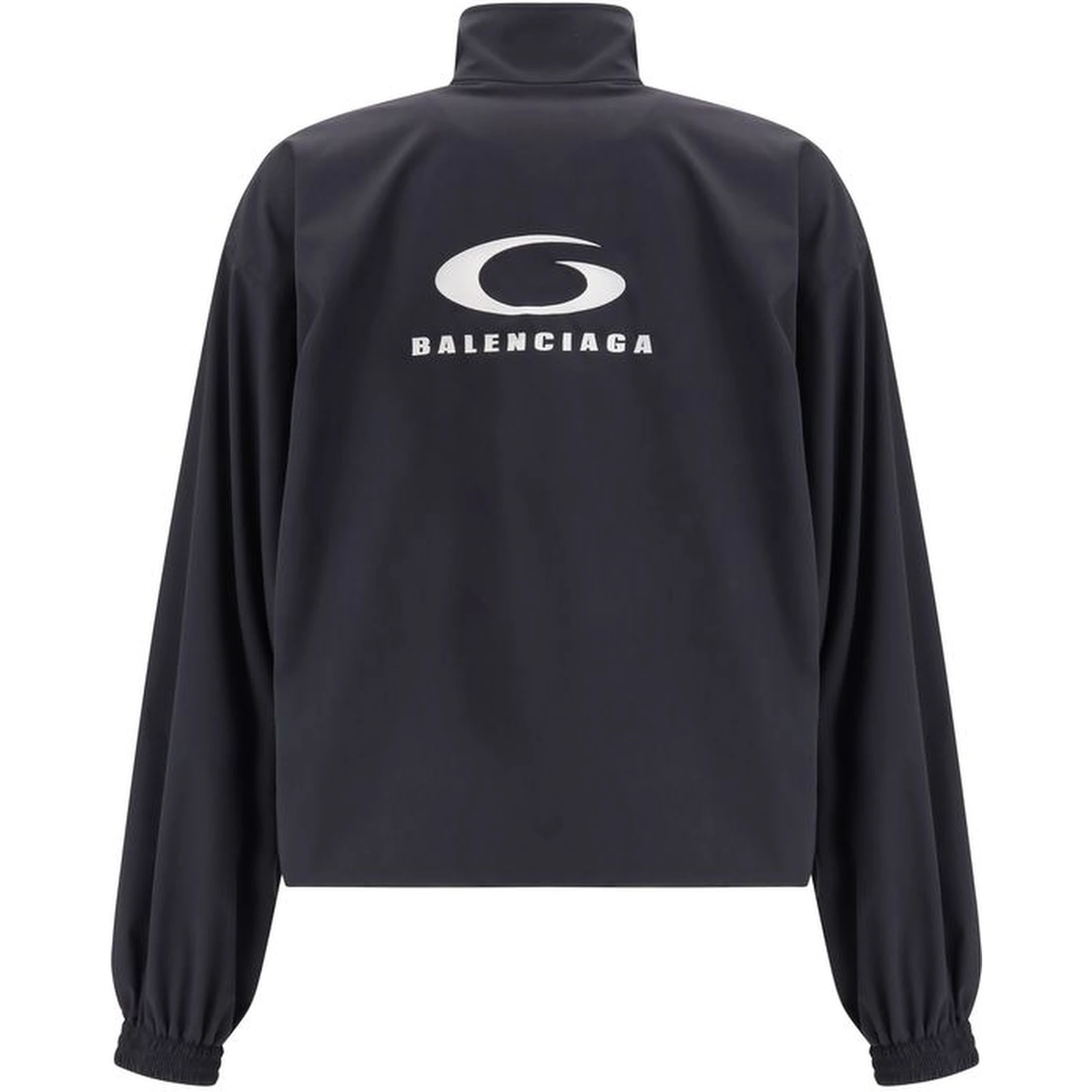 جاكيت خارجي من البوليستر الأسود