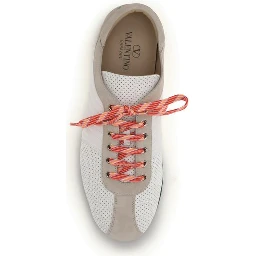 Multicolor Suede Leather Low Top Sneakers