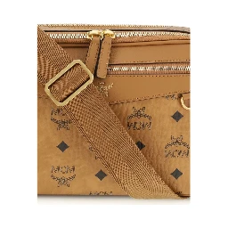 Beige Fabric Shoulder Bag