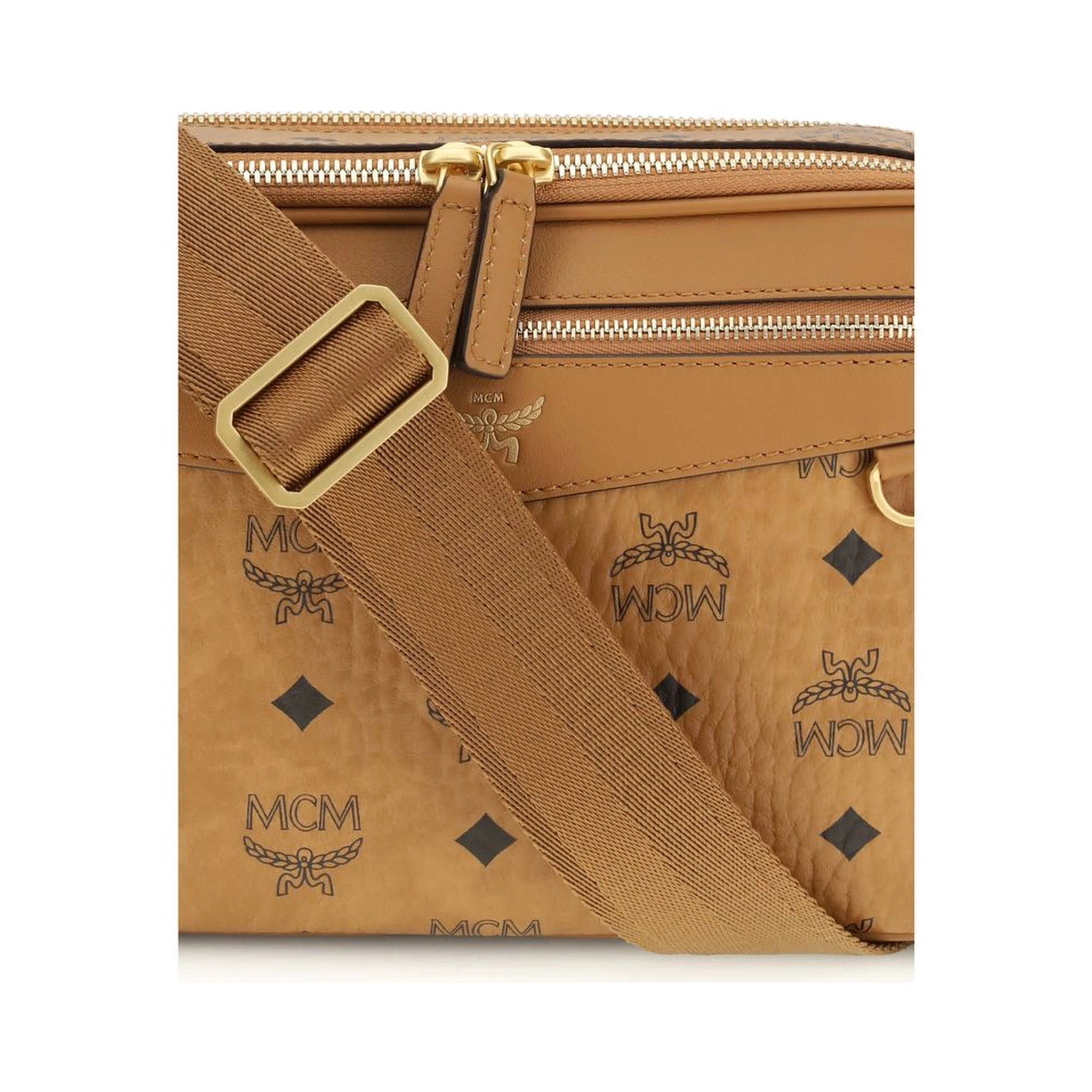 Beige Fabric Shoulder Bag