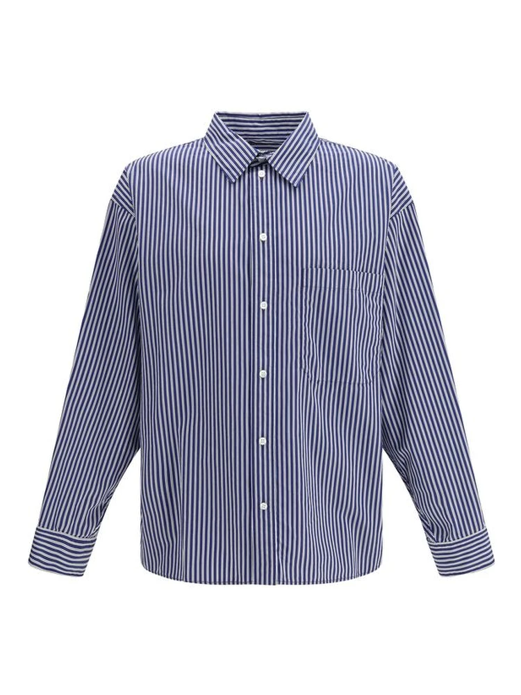 Blue Cotton Pattern Shirt