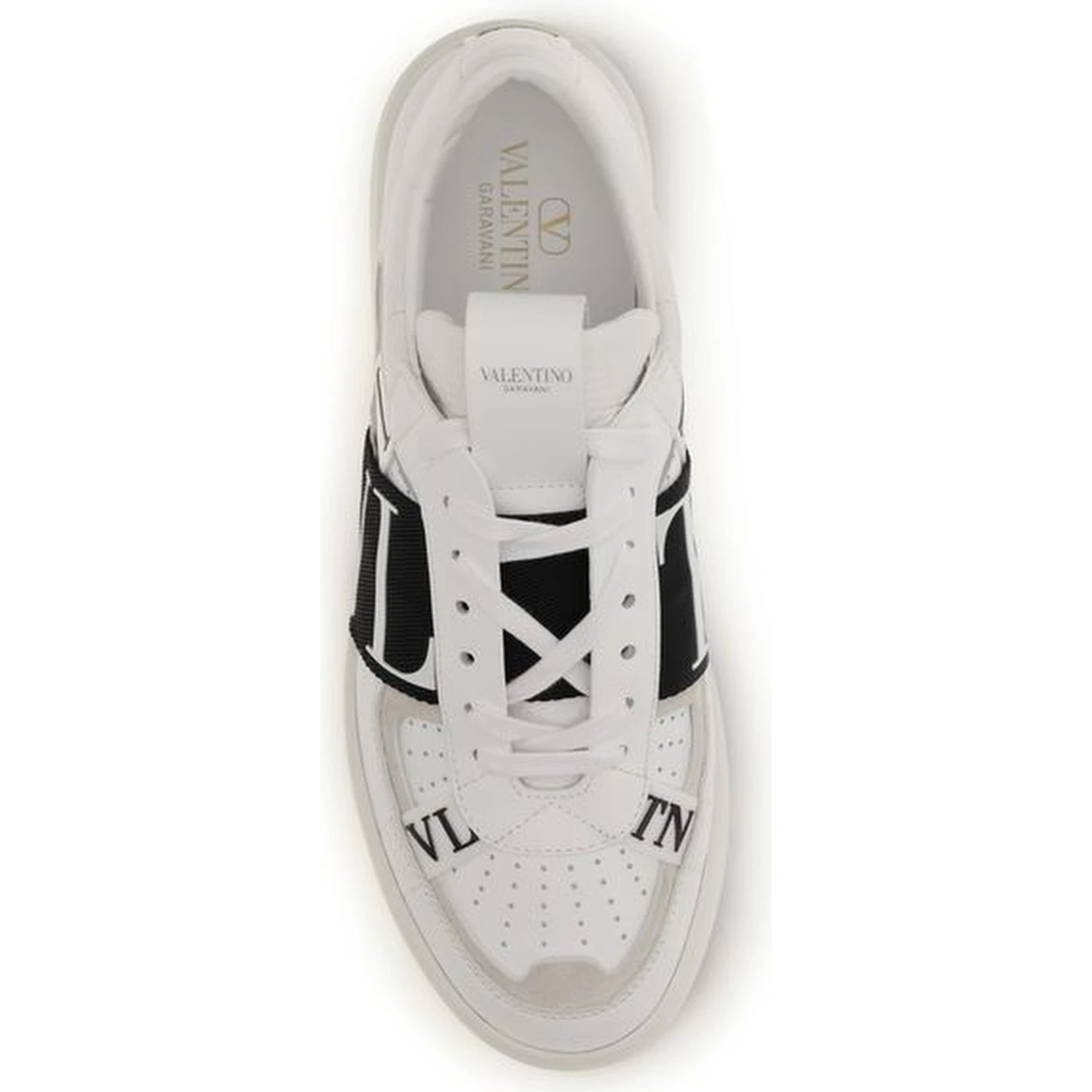 White Calf Leather Bos Taurus Low Top Sneakers
