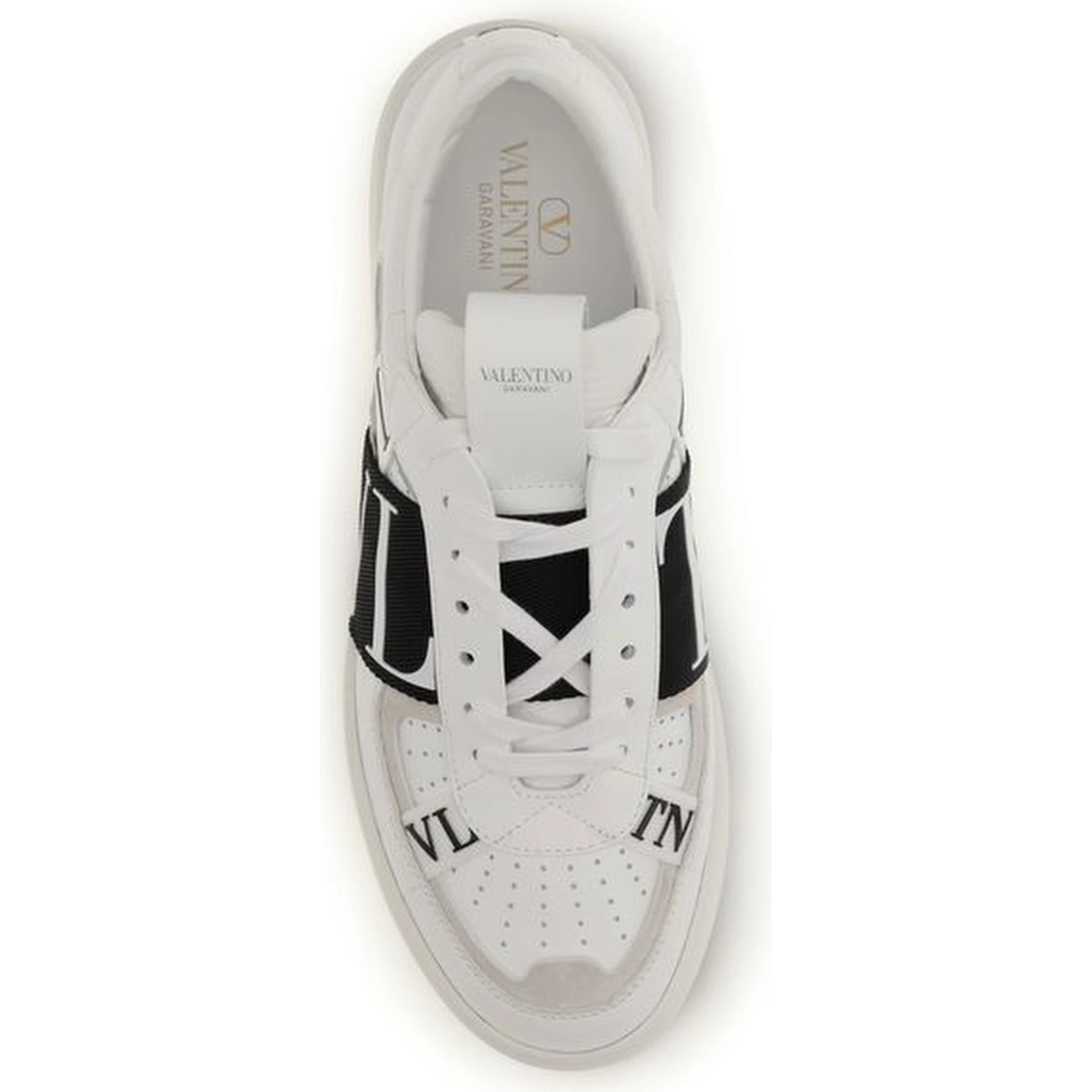 حذاء رياضي منخفض من جلد العجل الأبيض من بوس توروس