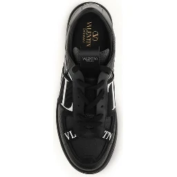 Black Calf Leather Bos Taurus Low Top Sneakers