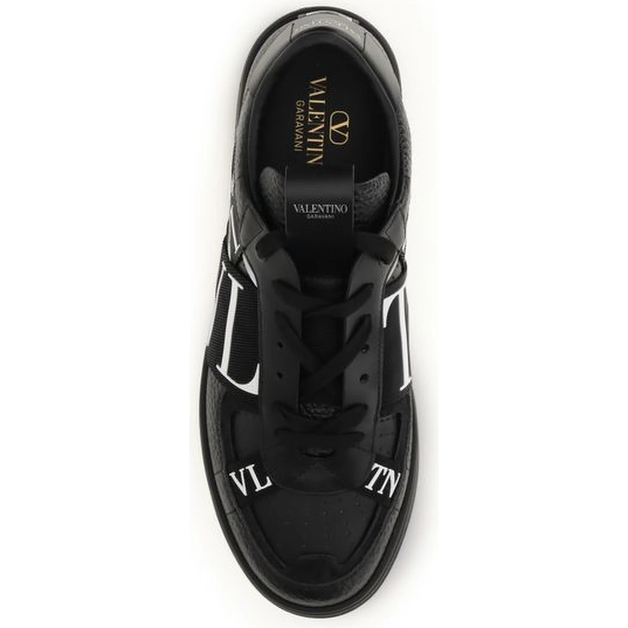 Black Calf Leather Bos Taurus Low Top Sneakers