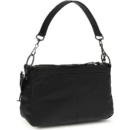 Black Polyamide Shoulder Bag