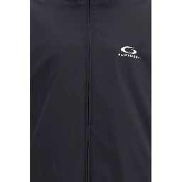 جاكيت خارجي من البوليستر الأسود