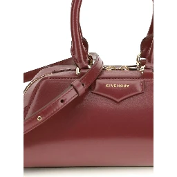 Bordeaux Calf Leather Bos Taurus Shoulder Bag