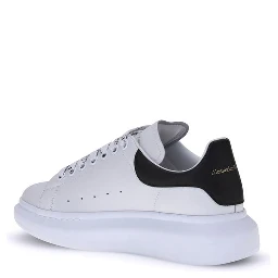 White Calf Leather Bos Taurus Platform Sneakers
