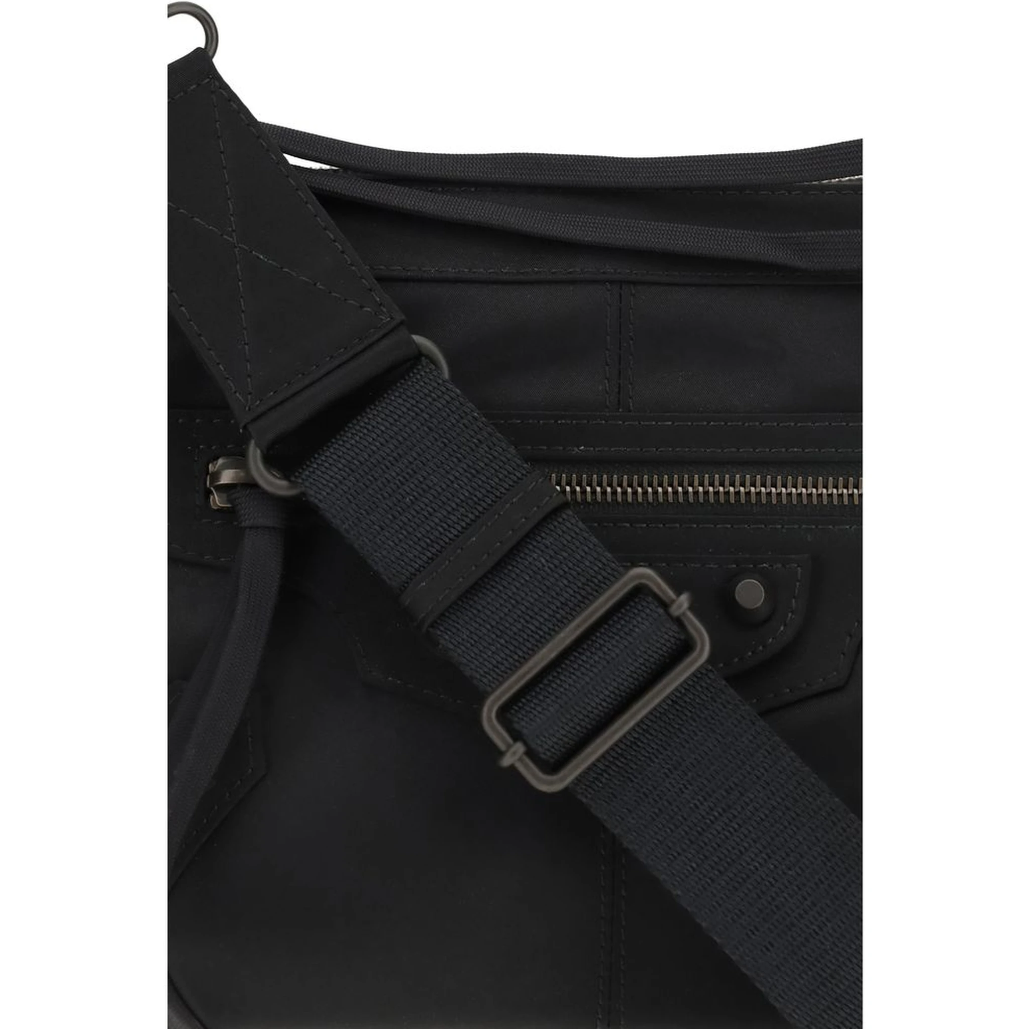 Black Polyamide Shoulder Bag