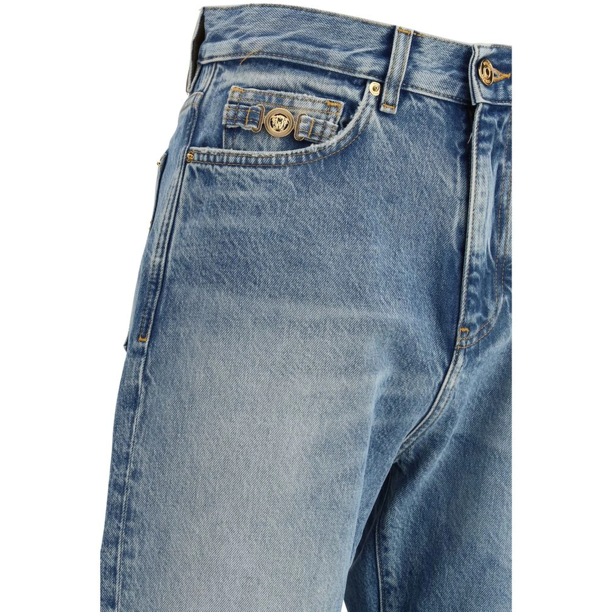 Light Blue Cotton Jeans Denim