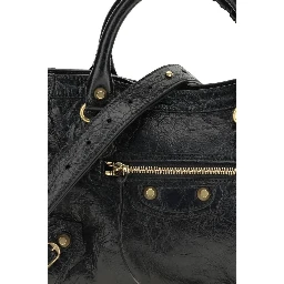 Black Lamb Leather Shoulder Bag