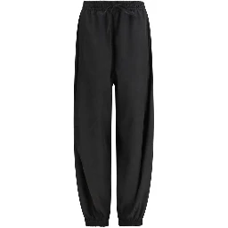 Black Polyester Joggers (Workout Pants)