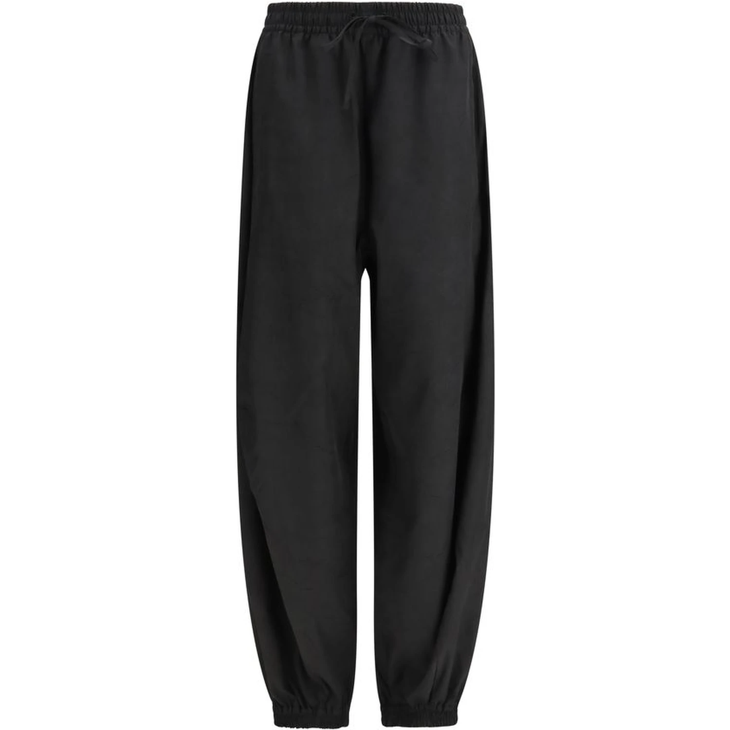 Black Polyester Joggers (Workout Pants)