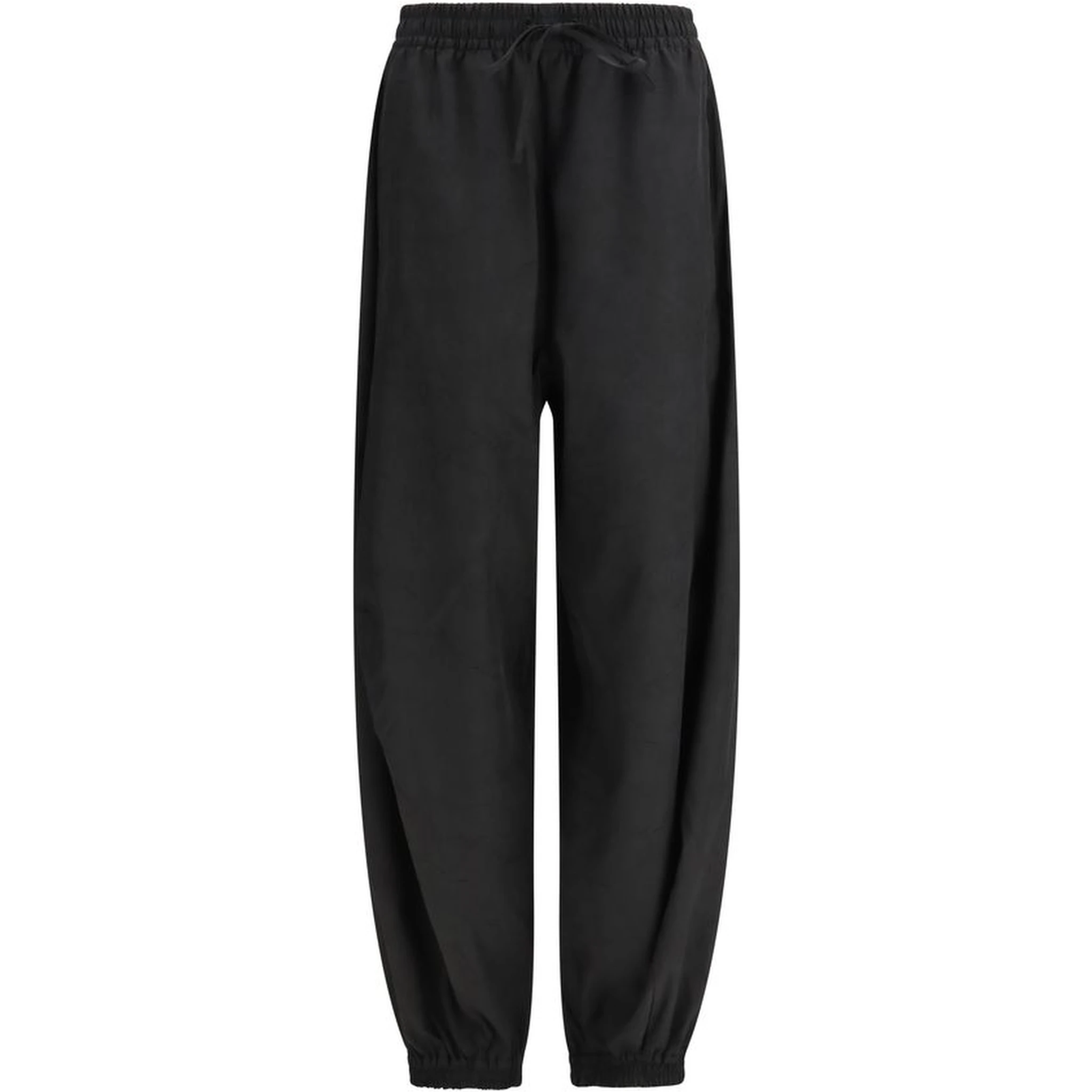 Black Polyester Joggers (Workout Pants)