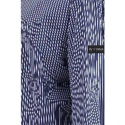 Blue Cotton Pattern Shirt