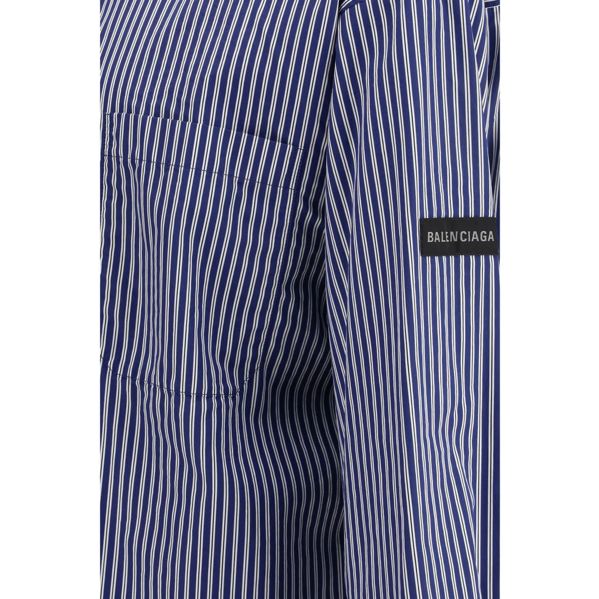 Blue Cotton Pattern Shirt