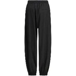 Black Polyester Joggers (Workout Pants)