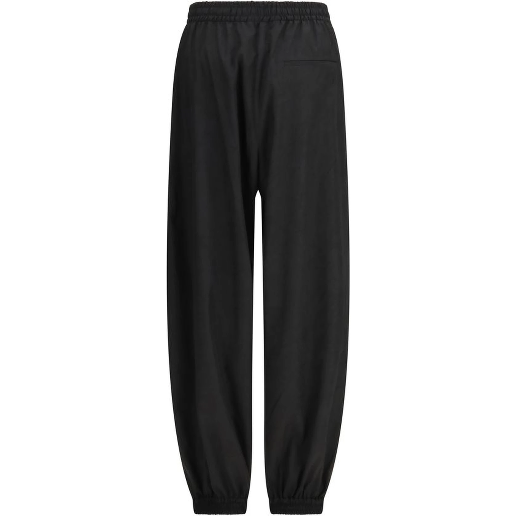Black Polyester Joggers (Workout Pants)