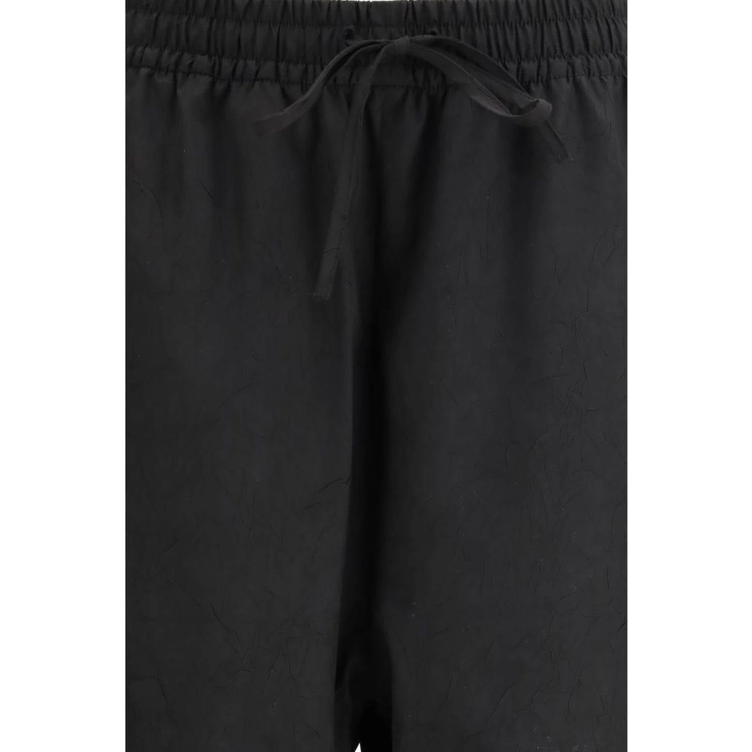 Black Polyester Joggers (Workout Pants)