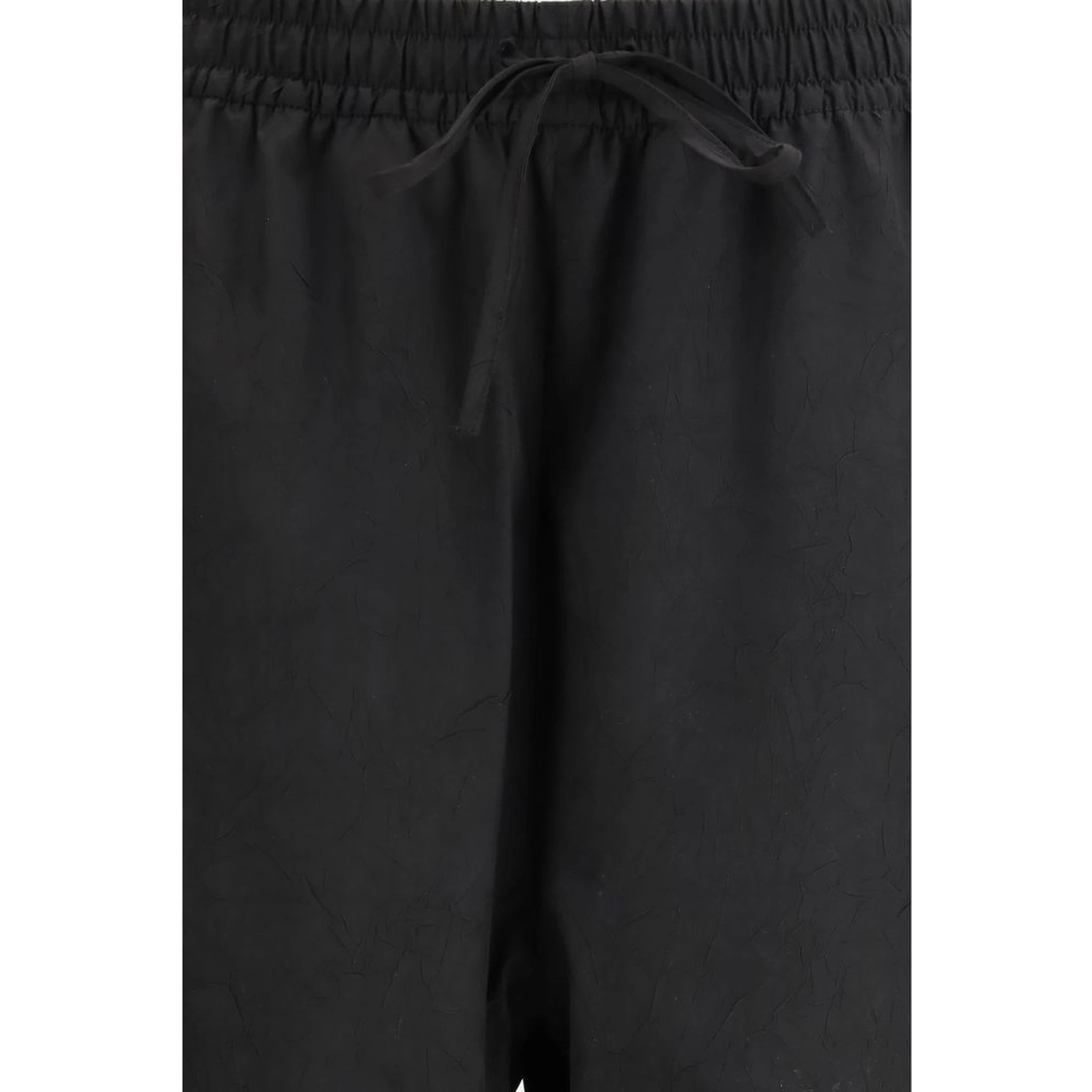 Black Polyester Joggers (Workout Pants)