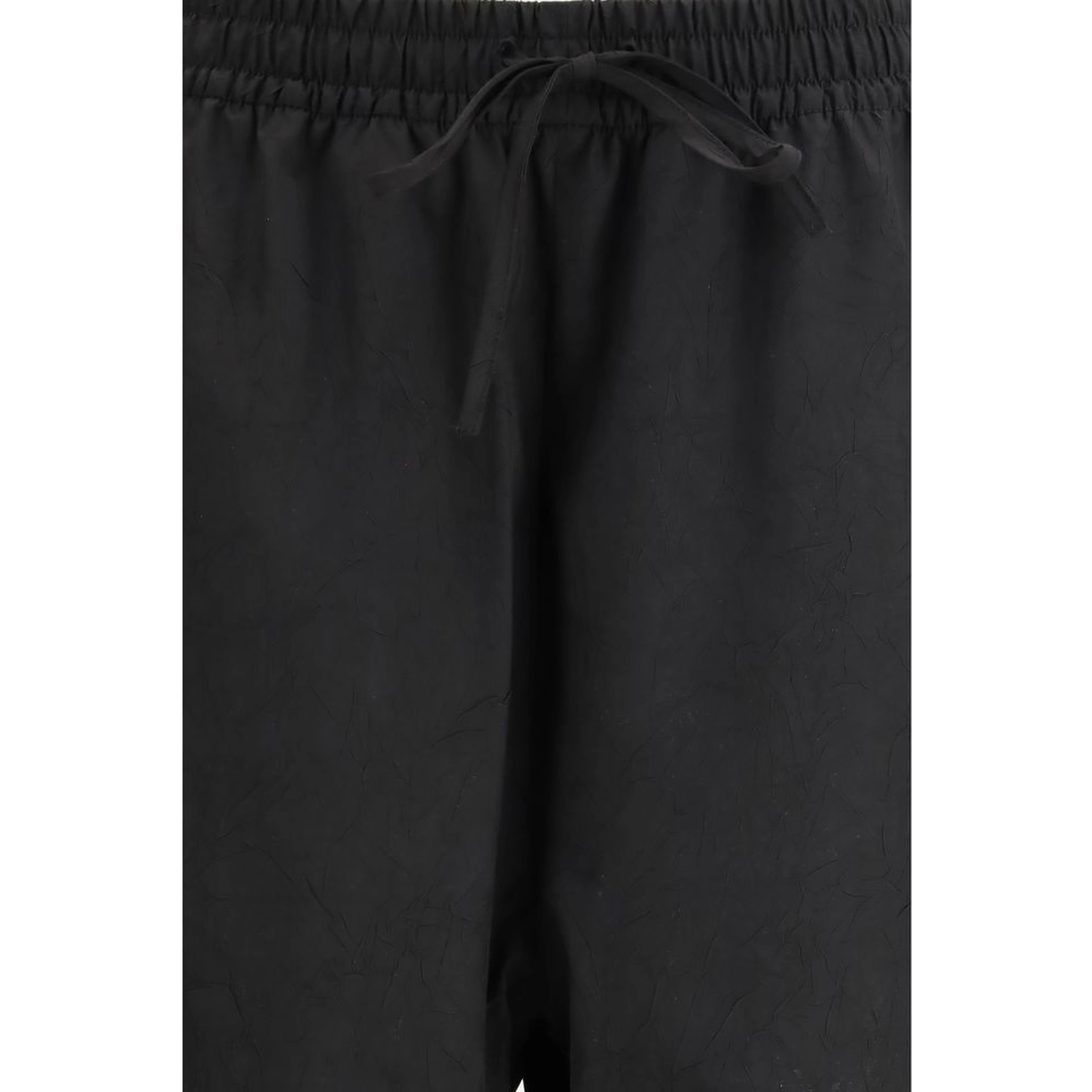 Black Polyester Joggers (Workout Pants)