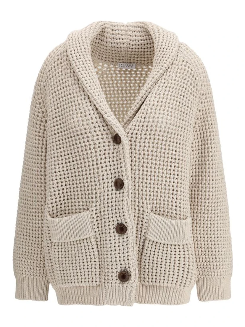 Cream Cotton Cardigan