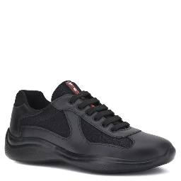 Black Calf Leather Bos Taurus Athletic Sneakers