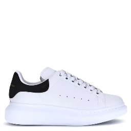 White Calf Leather Bos Taurus Platform Sneakers