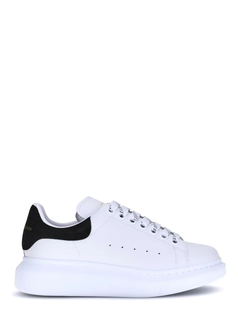 White Calf Leather Bos Taurus Platform Sneakers