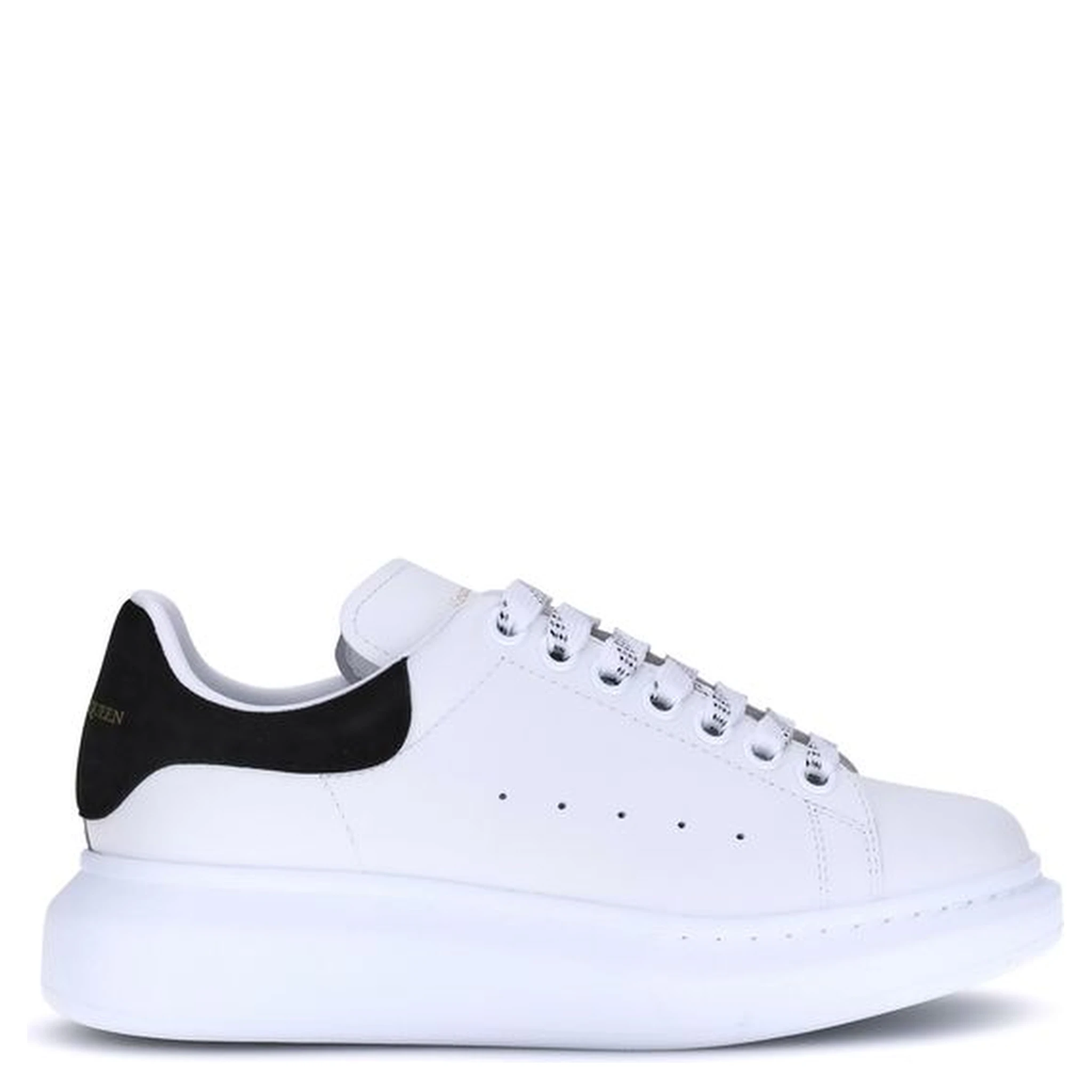 White Calf Leather Bos Taurus Platform Sneakers
