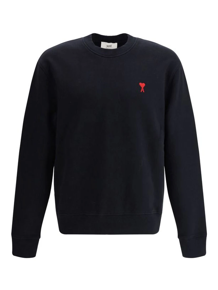 Black Cotton Sweatshirt