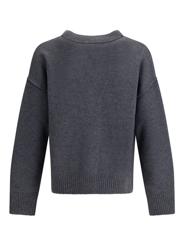 Gray Fleece Wool Cardigan alternative