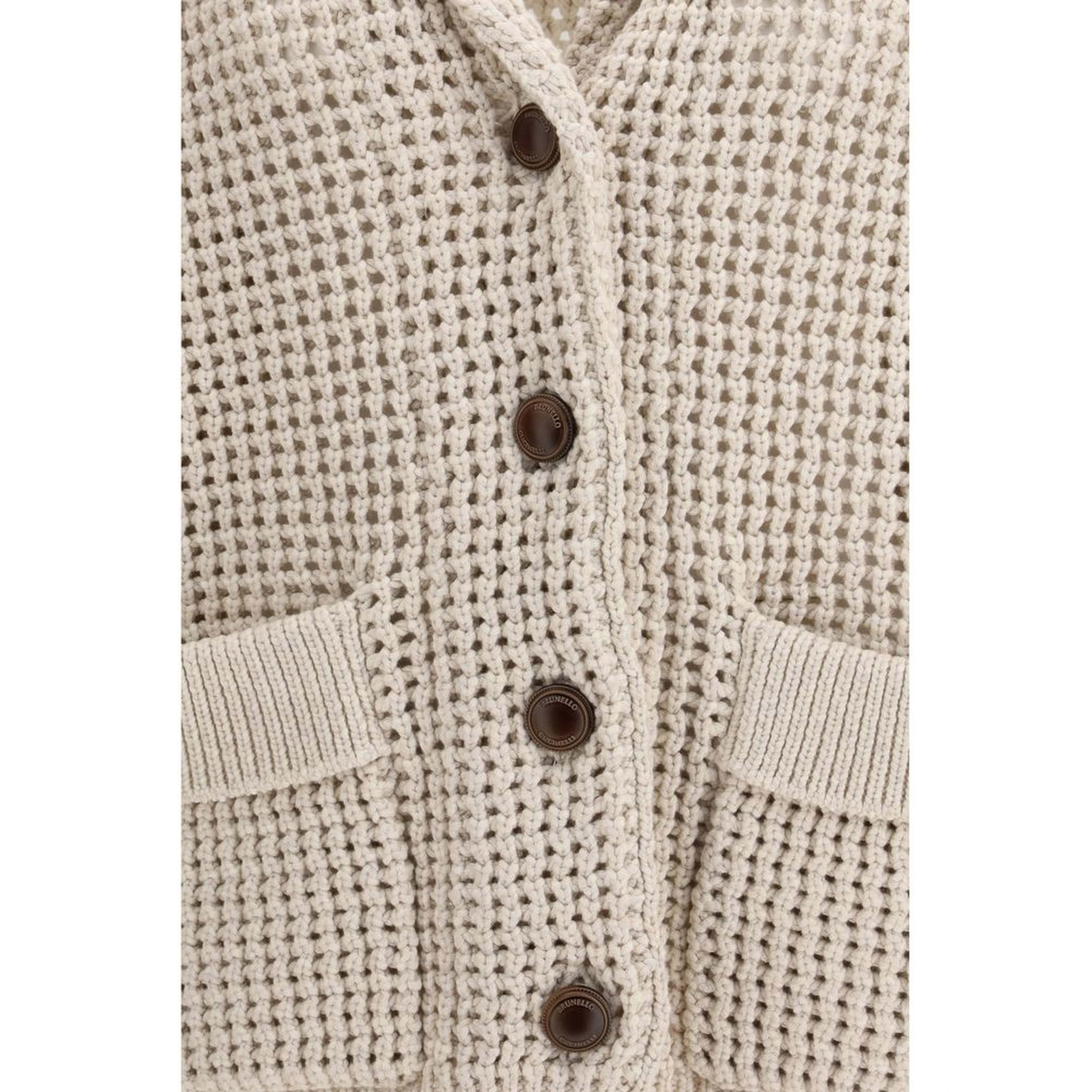Cream Cotton Cardigan