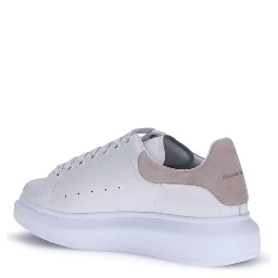 White Calf Leather Bos Taurus Platform Sneakers
