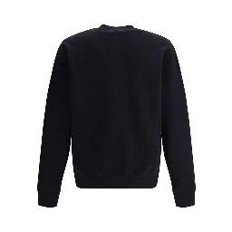 Black Cotton Sweatshirt