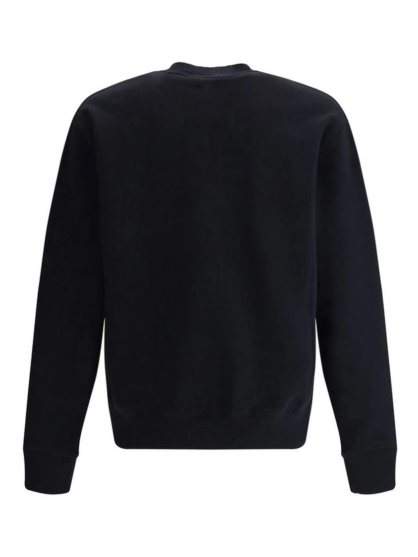 Black Cotton Sweatshirt