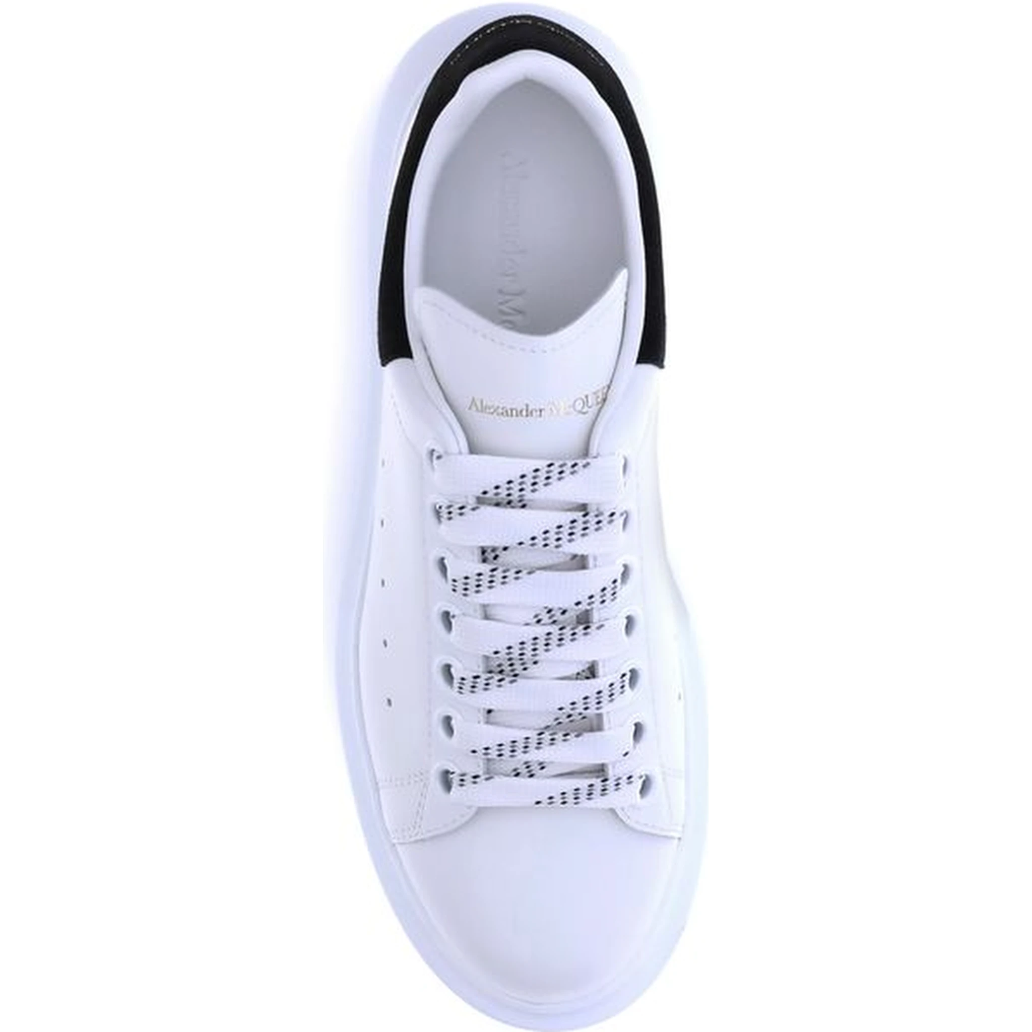 White Calf Leather Bos Taurus Platform Sneakers