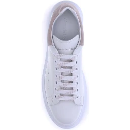 White Calf Leather Bos Taurus Platform Sneakers