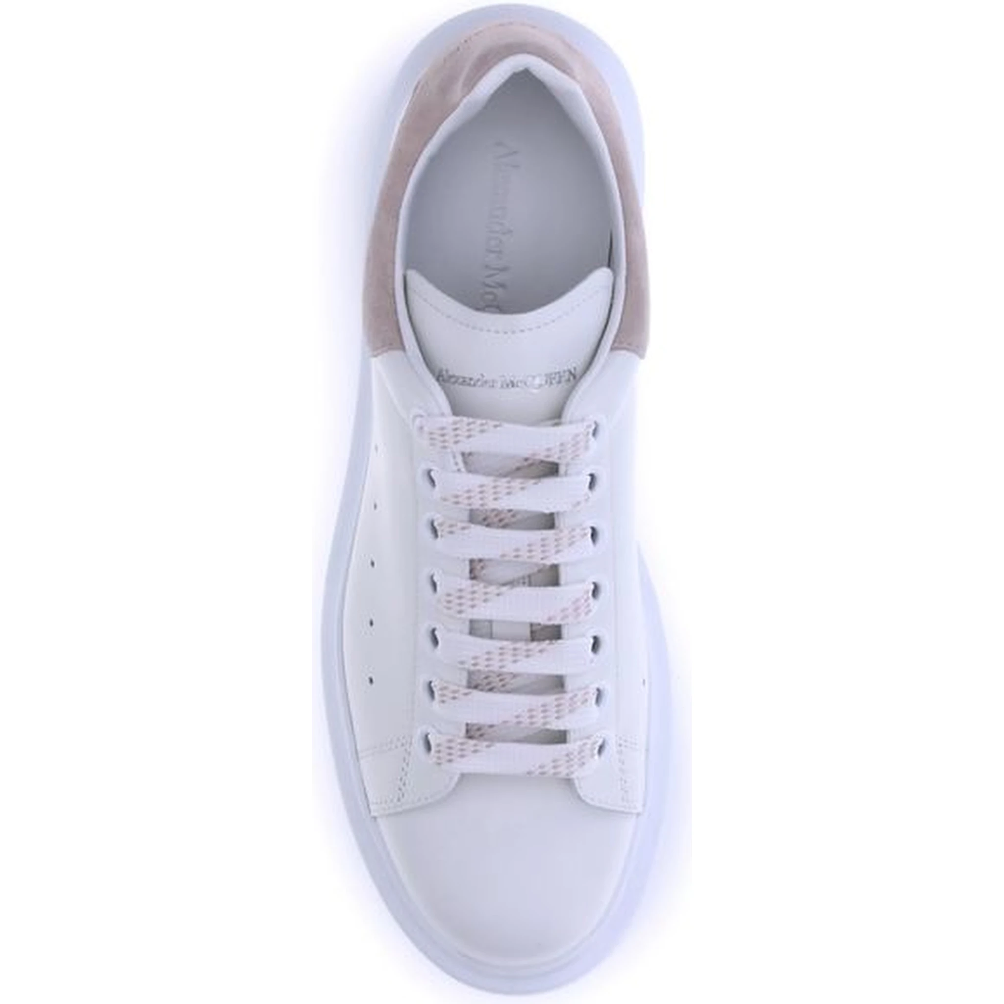 White Calf Leather Bos Taurus Platform Sneakers